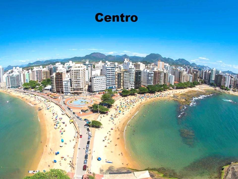 Apartamento Vista Mar 209 - 2 Quartos - Praia Do Morro - Predio Frente Mar - Varanda Com Vista Mar - Elevador - Atravessou A Avenida, Ja Esta Na Praia - Com Garagem - Internet Guarapari Exteriör bild